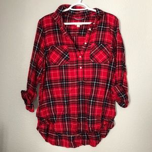 Merona Red Plaid Shirt